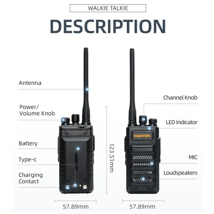 5 Watt Professional Walkie Talkie Range